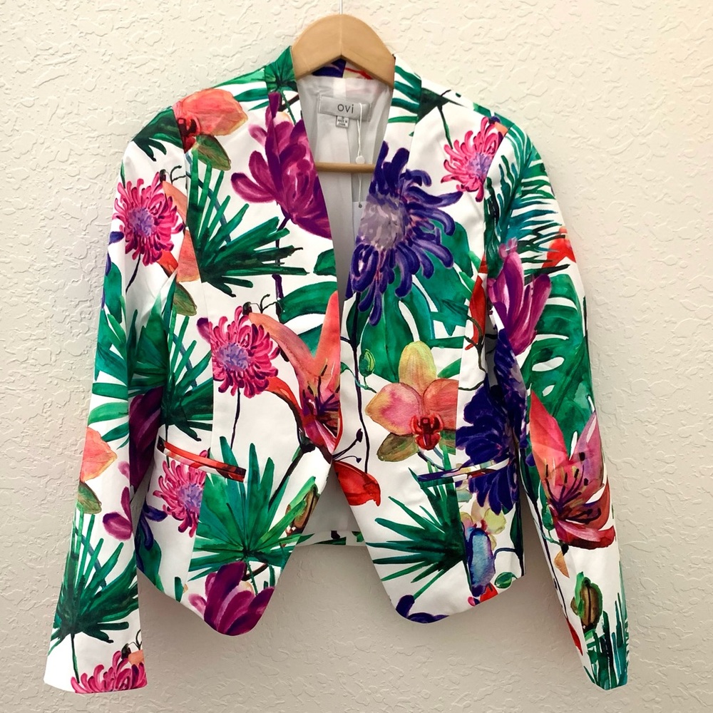 NWT Ovi Floral Blazer Jacket